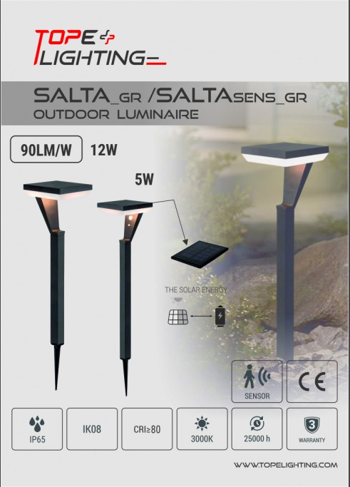SALTA/SALTASENS GRASS LED OUTDOOR LUMINAIRE